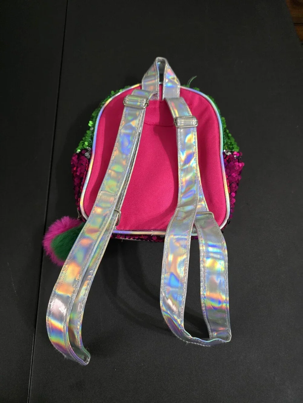 Kids Sequin Wicked Mini Backpack - Pink & Green